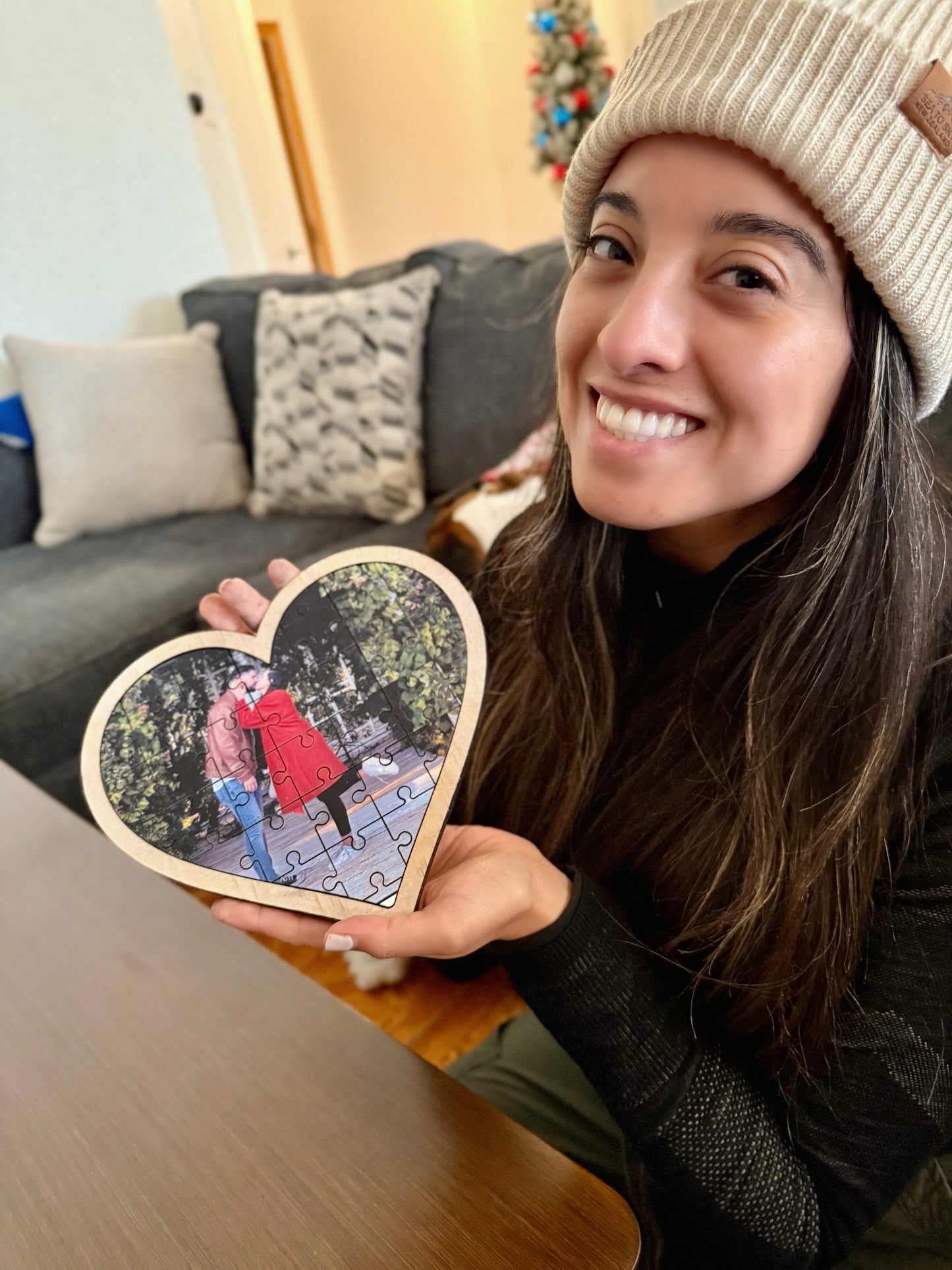 Custom Wooden Heart Puzzle