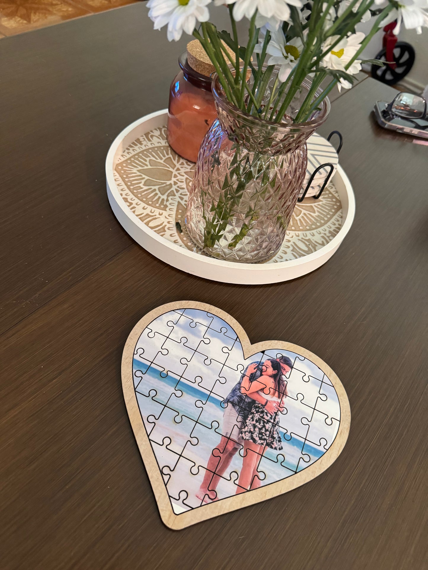 Custom Wooden Heart Puzzle