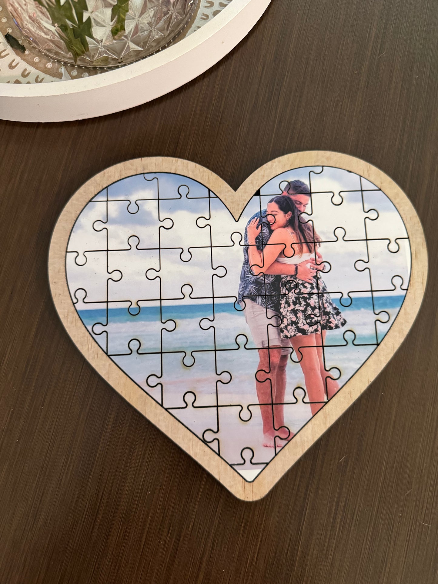 Custom Wooden Heart Puzzle