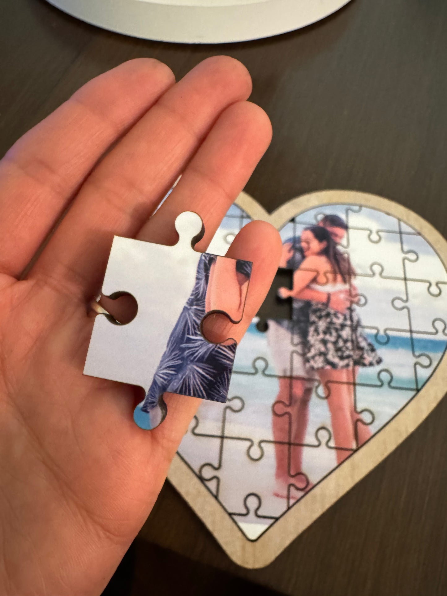 Custom Wooden Heart Puzzle