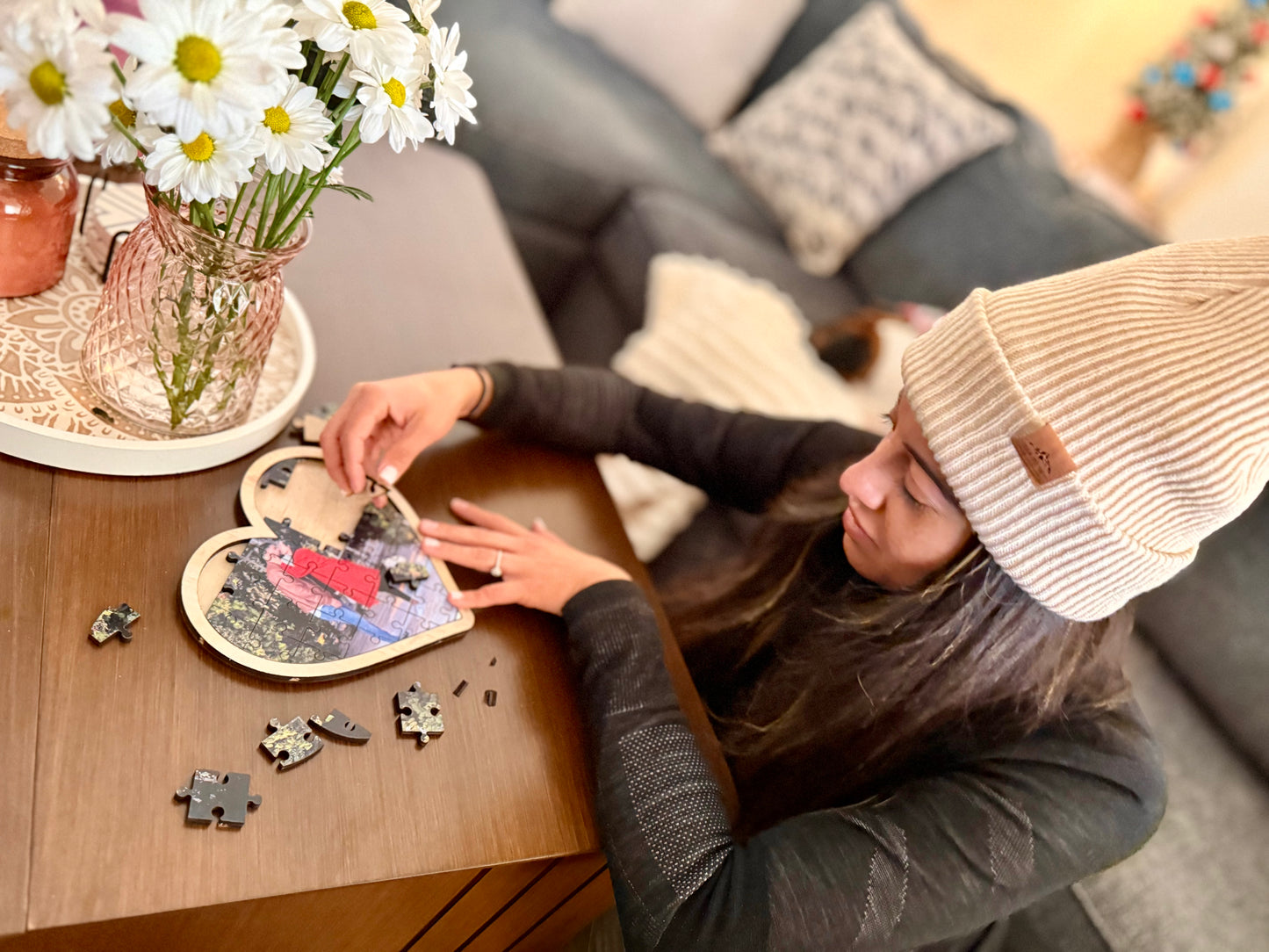 Custom Wooden Heart Puzzle